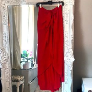 Hatch %100 silk strapless maternity dress